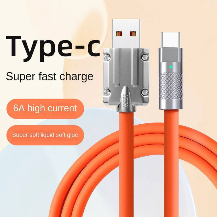کابل تبدیل USB به USB-C سوپر فست مدل 120W طول 1 متر