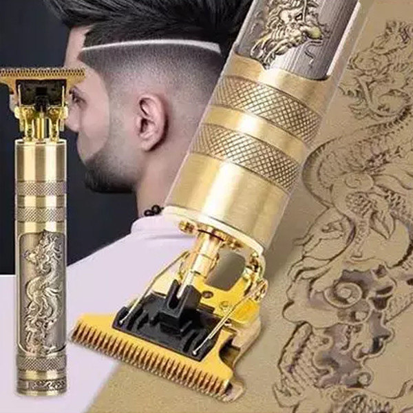 ماشین اصلاح مو مدل (تمام فلز+ روغن+۴ سری) VINTAGE T9