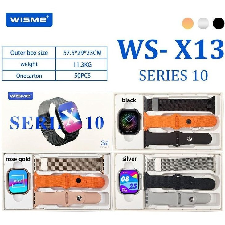 ساعت هوشمند مدل ویسمی مدل WS-X13 مشکی