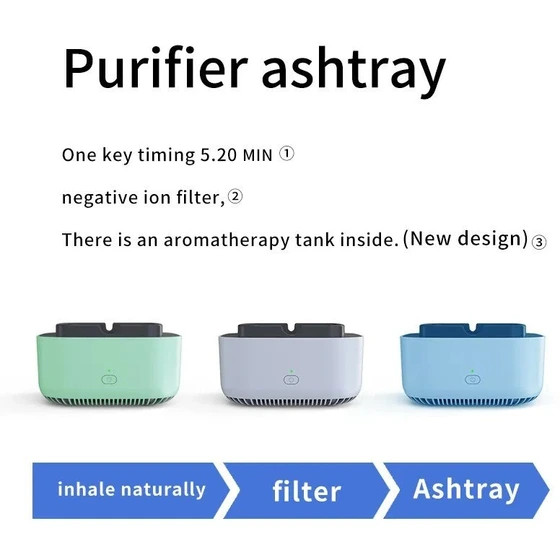 زیرسیگاری هوشمند و تصفیهکننده هوا مدل Air purifyer ashtray TS-08