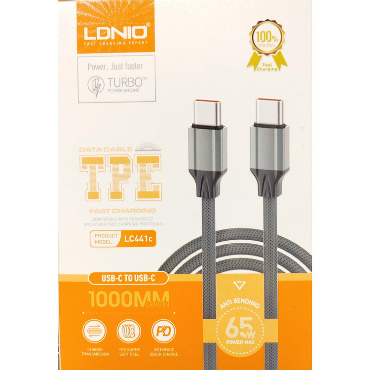 کابل lightning آیفون الدینیو مدل LC441c طول 1 متر
