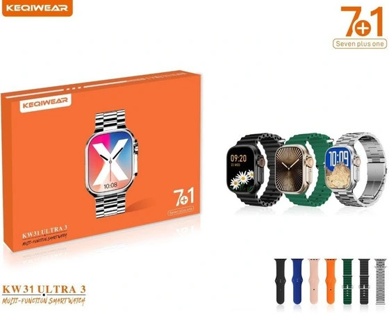 ساعت هوشمند KW31 ULTRA 3 با ۷ بند