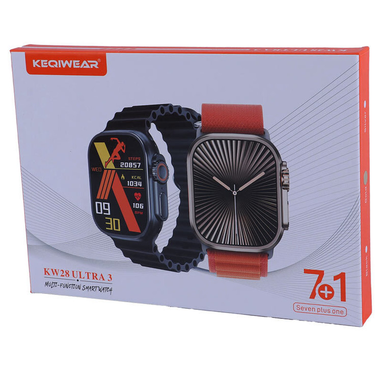 ساعت هوشمند KW28 ULTRA 3 با ۷ بند