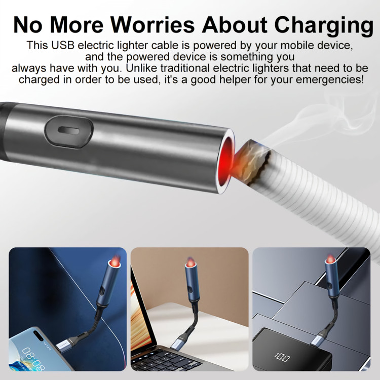 فندک سیگار برقی USB-C