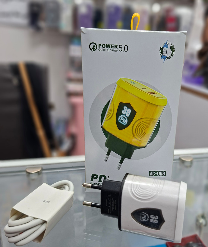 شارژر ۳۸ وات مدل AC-0118 به همراه کابل
