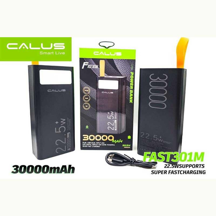 پاوربانک 30 هزار سوپرفست کالوس مدل CALUS FAST 301M