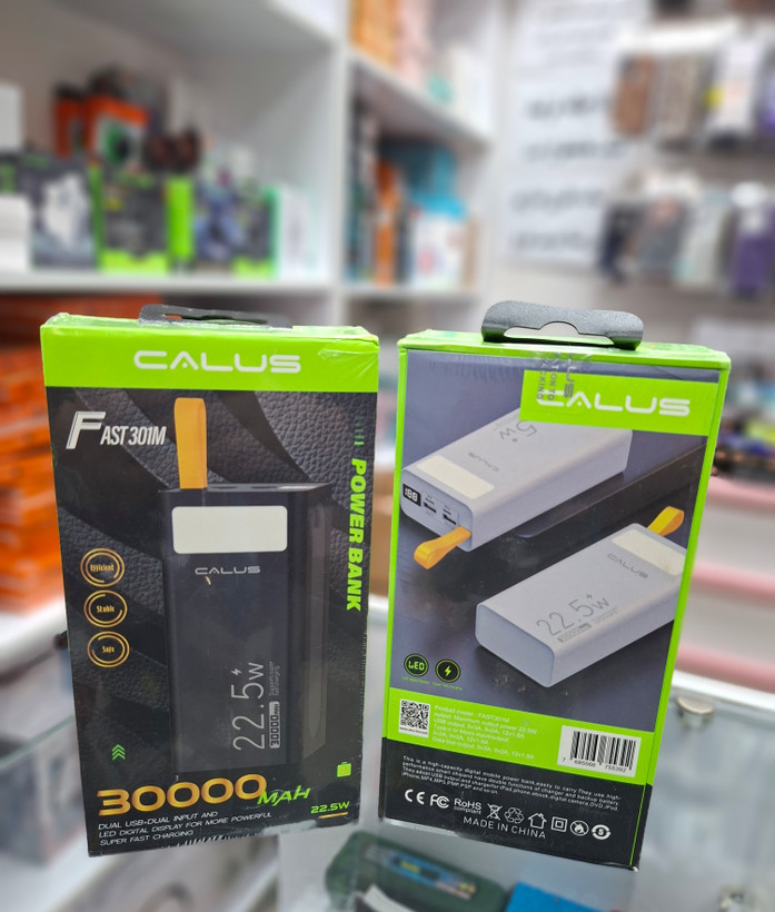 پاوربانک 30 هزار سوپرفست کالوس مدل CALUS FAST 301M