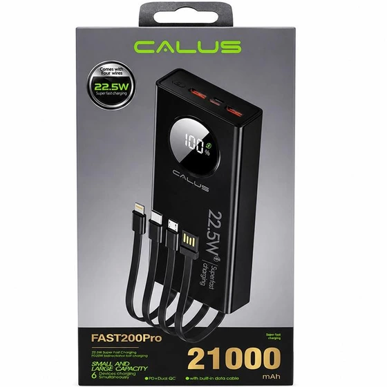 پاوربانک 21 هزار سوپرفست کالوس مدل CALUS FAST200PRO