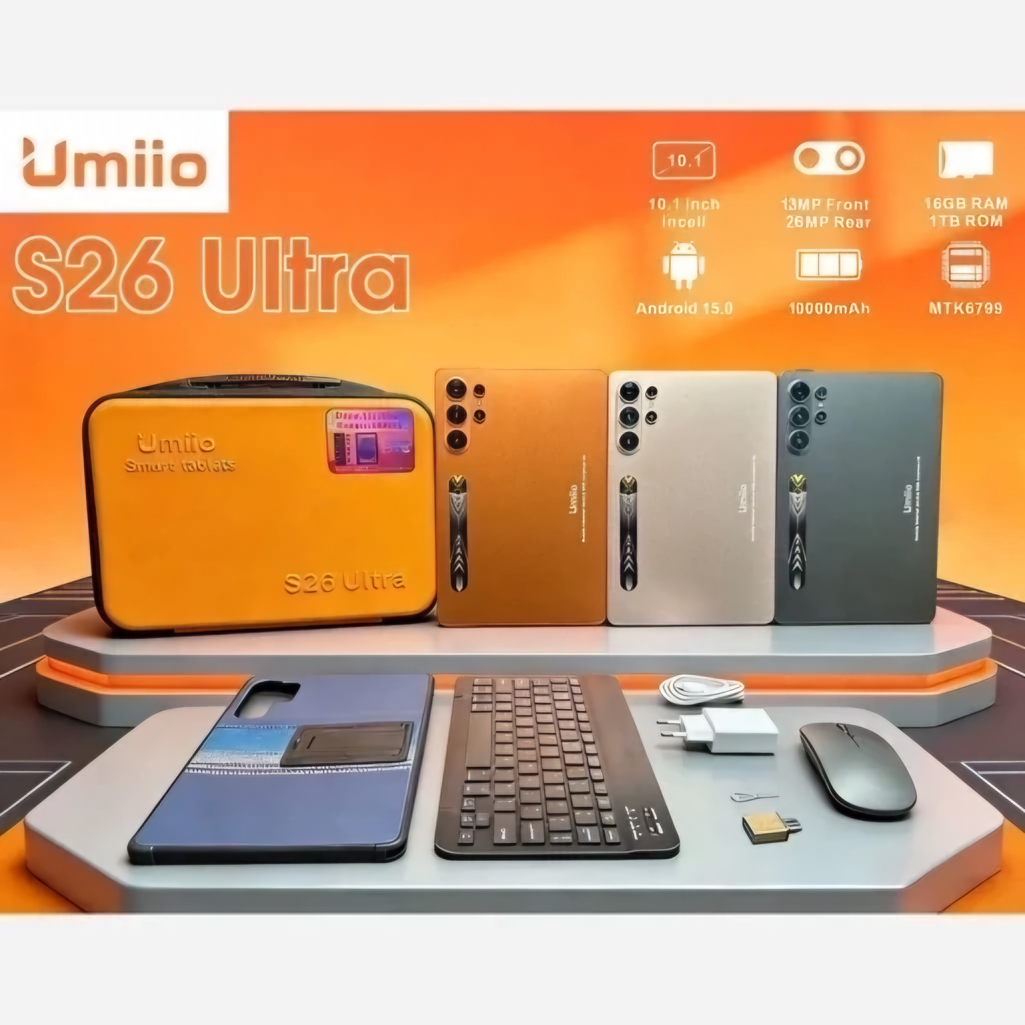 تبلت s26 Ultra برند Umiio لپتاپی 10.1 اینچ