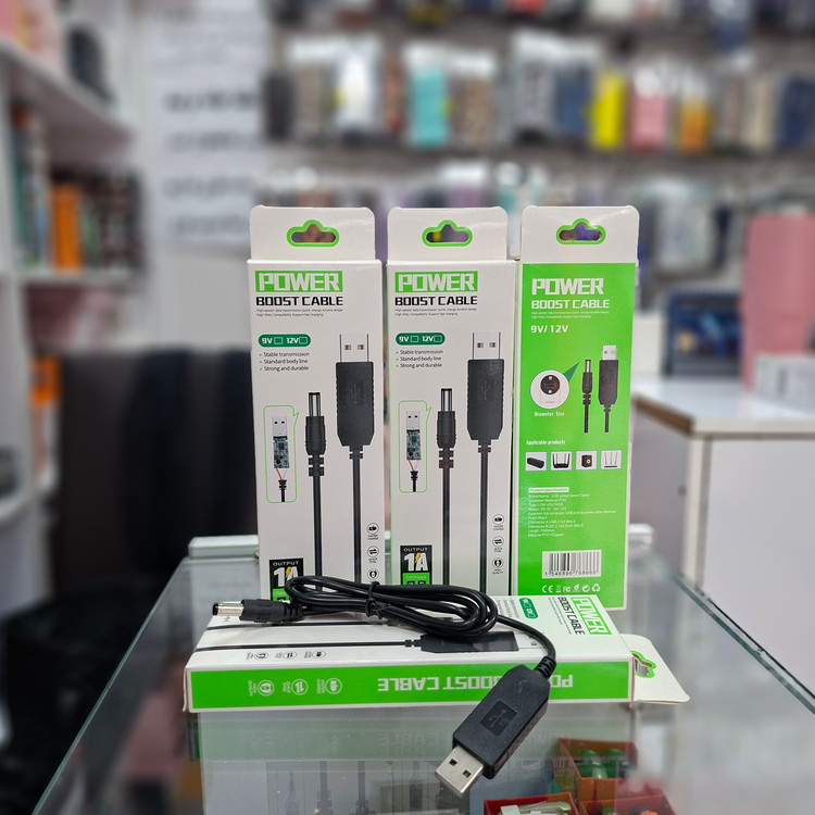 کابل تبدیل سوکت usb به سوکت Dc مدل power boost cable