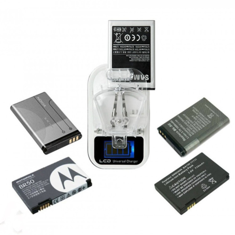 شارژر همه کاره باتری LCD دار (شارژر خرچنگی)