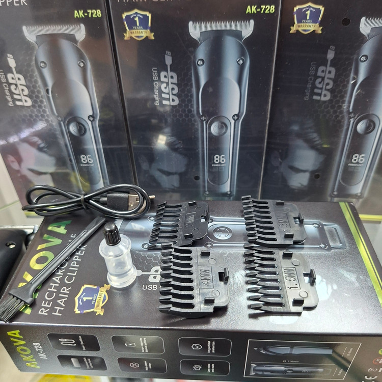 ماشین اصلاح حرفهای مو/ریش تراش AKOVA مدل AK-728