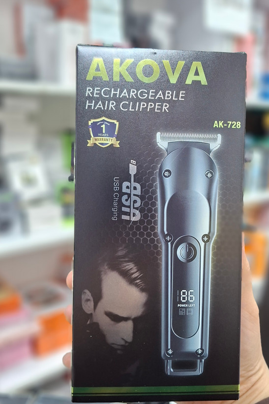 ماشین اصلاح حرفهای مو/ریش تراش AKOVA مدل AK-728