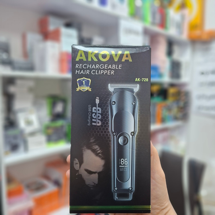 ماشین اصلاح حرفهای مو/ریش تراش AKOVA مدل AK-728