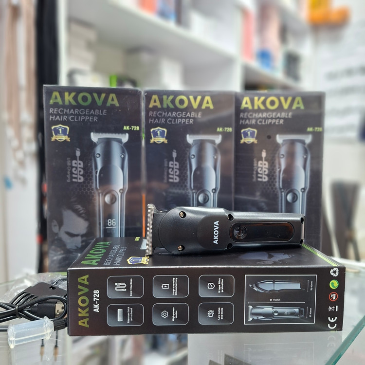 ماشین اصلاح حرفهای مو/ریش تراش AKOVA مدل AK-728