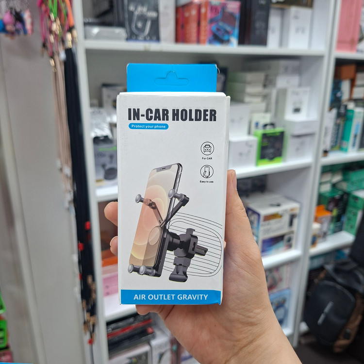 هولدر (نگهدارنده) موبایل مخصوص دریچه کولر خودرو (مدل جاذبهای/Gravity)