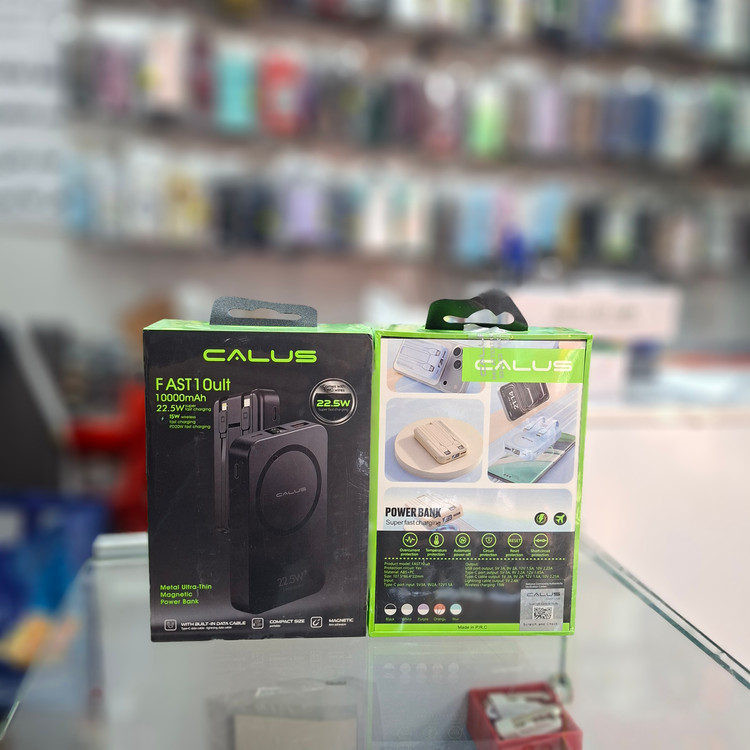 پاوربانک 10 هزار سوپرفست کالوس مدل CALUS FAST10 Ult مگ سیف دار