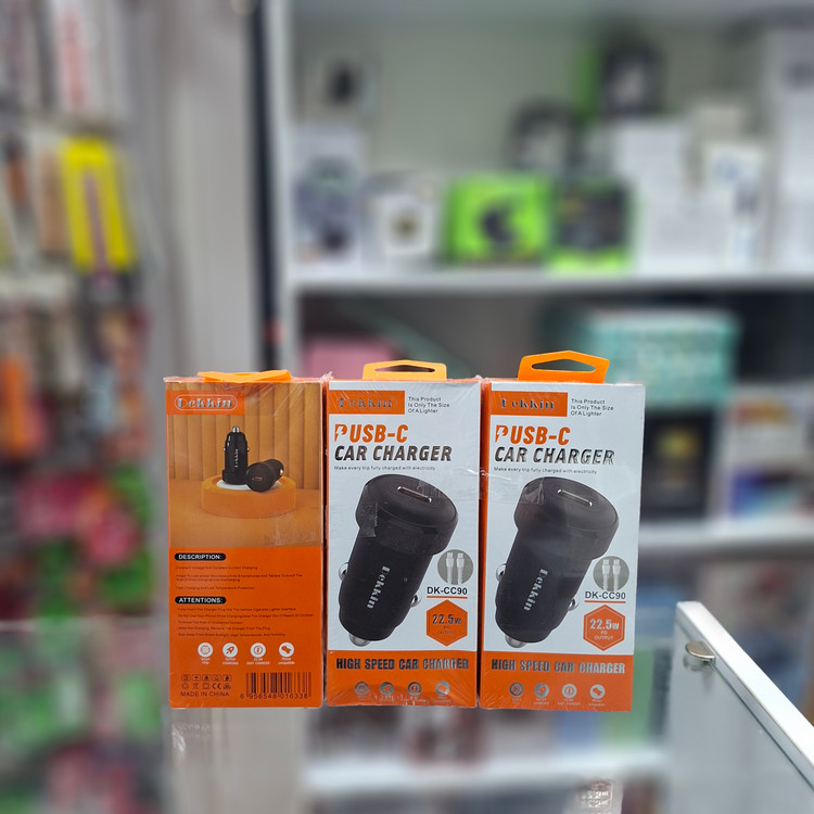 شارژر فندکی دکین فوق سریع مدل Dekkin DK-CC90 دارای یک عدد کابل